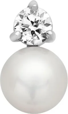 Produktbild von Anhänger mit Perle und Zirkonia in Silber SP0549