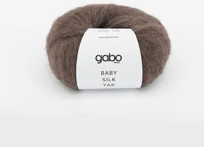 Obrázek produktu pro Gabo Wool Baby Silk Yak Wool, lehká a hedvábná, 200m, zemitě hnědá, 25g