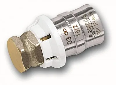 Produktbild von Aluverbund Pressfitting SANHA bleifrei Stopfen 26 x 3 Multikontur DVGW