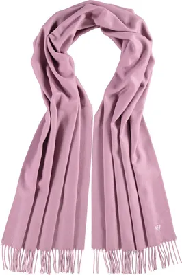 Fraas einfarbiger Fransenschal in rosa