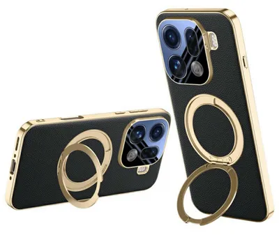 Produktbild von Magnetische Ringhalter Handyhülle für Oppo Find X9 Pro 5G mit Kameraschutzglas