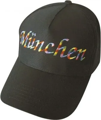 Produktbild von Baseballcap mit Einstickung - München - 68832 schwarz