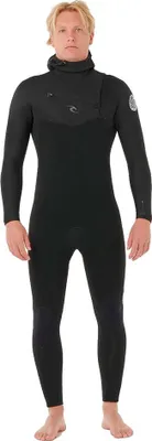 Produktbild von Rip Curl Dawn Patrol 6/4 Mm Langarm-neoprenanzug Mit Kapuze Und Brustreißverschluss Schwarz S Schwarz S