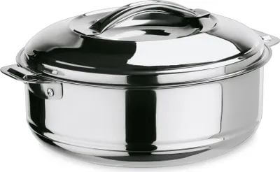 Produktbild von Thermospeisetransportbehälter mit Deckel und Lappengriffen 10 L, Chromnickelstahl silber
