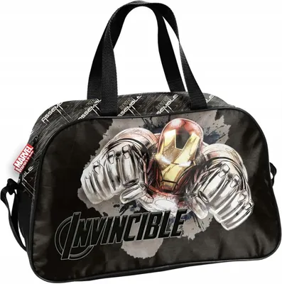 Produktbild von Goldkids- Sporttasche Kinder für Jungen - Umhängetasche mit Ironman Motiv - Schwimmtasche mit verstärktem Boden - Trainingstasche 40 x 25 x 15cm