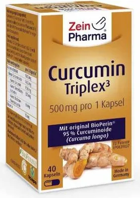 Produktbild von ZeinPharma Curcumin - Triplex 500 mg - 40 Kapseln