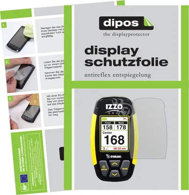 Produktbild von 3x Schutzfolie für Izzo Swami 4000 matt Displayschutzfolie Folie Display Schutz dipos