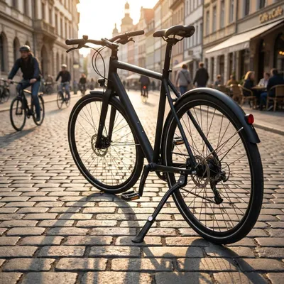 Produktbild von Ergotec Seitenständer Fahrrad Comfort 26 bis 28 Zoll schwarz verstellbar Alu ....