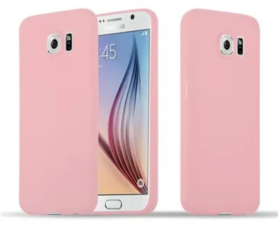 Immagine prodotto di Custodia Cadorabo per Samsung Galaxy S6 custodia protettiva in rosa custodia del telefono cellulare TPU custodia in silicone copertura