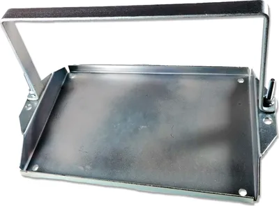Produktbild von Universal Batteriehalterung verzinkt Stahl mit Haltebügel 257×176×176mm