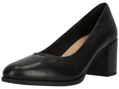 Produktbild von CLARKS Pumps Freva55 Court mit gepolstertem Fußbett 1216 Black Leather 41