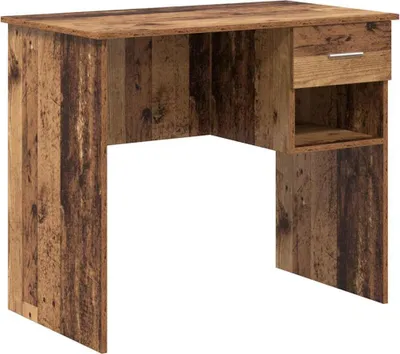 Obrázek produktu pro vidaXL Psací stůl s policí z regenerovaného dřeva 90 x 49,5 x 75 cm materiál na bázi dřeva