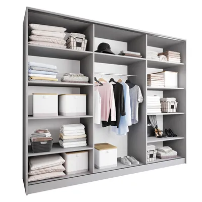 Produktbild von Offener Kleiderschrank MERV K5 250 grau