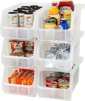 Produktbild von Famanu Aufbewahrungsboxen für Ordnung und Organisation - 6er Set, transparent