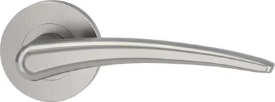 Produktbild von Griffwerk Türgriff Marisa - Schraubtechnik GK4 OS (Griffpaar mit Drückerrosetten) links / rechts (beidseitig verwendbar) Marisa Schraubtechnik Samtgrau