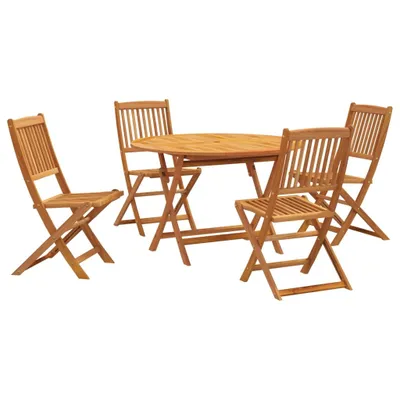 Immagine prodotto di vidaXL Set da pranzo da giardino 5 pezzi in legno massiccio di acacia
