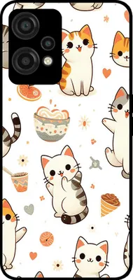 Produktbild von Smartphonica Telefon Fall geeignet für OnePlus Nord CE 2 Lite mit Katze drucken - TPU zurück Abdeckung Fall Katze Design