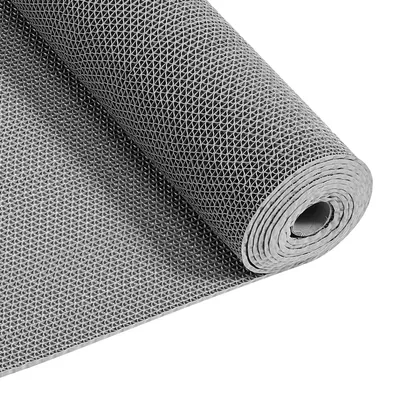 Zdjęcie produktu dla VEVOR Mata drenażowa PVC (0,9 m x 5 m), antypoślizgowa mata podłogowa PVC, mata przeciwbryzgowa do pomieszczeń mokrych, rolka maty rurowej, mata antypoślizgowa do basenów, tarasów, łazienek i toalet, szara