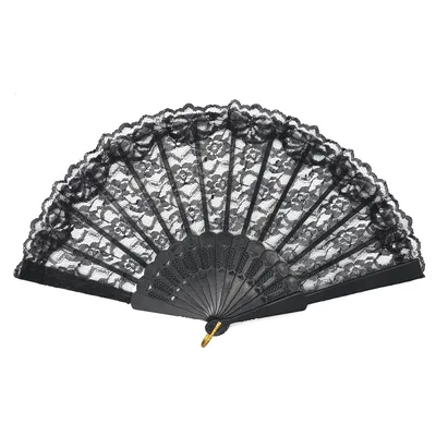 Produktbild von Spitzenfächer, ca. 23 cm, schwarz