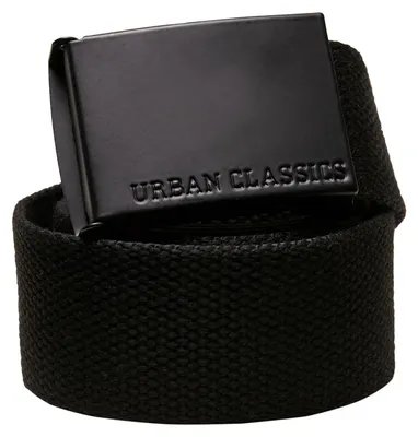 Immagine prodotto di Urban Classics - Cintura con logo, modello TN302, in tela, da uomo (taglia S-M), colore nero
