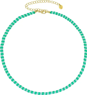 Produktbild von Fashionbox Kette Metall 38+10 cm grün 449050039