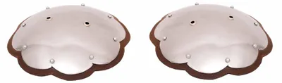 Produktbild von 14. Jahrhundert leichter Schulterpanzer mit Lederkanten 16 Gauge (1,6 mm)