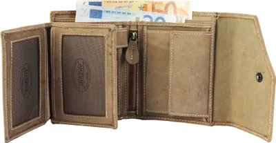 Produktbild von Akzent Wild Echt Leder Geldbörse mit Blumenprint