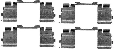 Produktbild von HELLA 8DZ 355 205-121 Zubehörsatz Scheibenbremsbelag Vorne für FIAT Ducato Kastenwagen (250, 290) Ducato Pritsche / Fahrgestell (250, 290) Ducato Bus