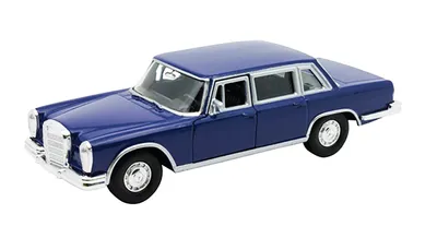 Produktbild von MERCEDES-BENZ 600 1963 Modellauto aus Metall Modell Auto mit Rückzugmotor Spielzeugauto Welly 32 (Blau)