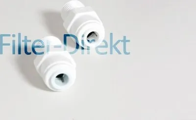 Produktbild von 2 Wasserfilter Verbinder Fittinge 1/4 Zoll zum Stecken
