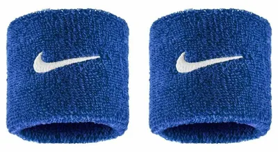 Image de Poignets éponges Nike Swoosh Classic Bleu