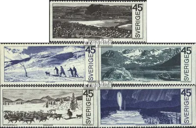 Produktbild von Briefmarken Schweden 1970 Mi 676-680 (kompl.Ausg.) postfrisch Nordschweden