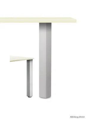Produktbild von Naber Rhodos Vierkantfuß Aluminium. Stützfuß Höhe, edelstahlfarbig 1070 mm - Trag-/Stützelement
