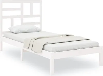 Obrázek produktu pro vidaXL Postel z masivu bílá 100x200 cm