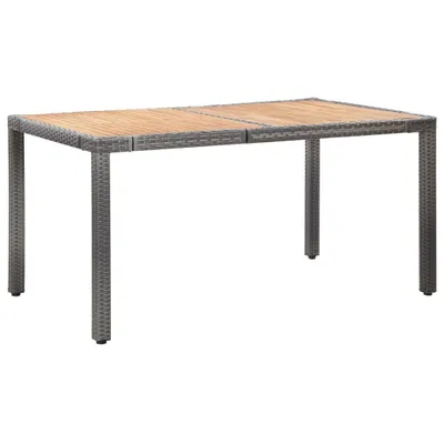 Immagine prodotto di Set da Pranzo per Esterni 7 pz con Cuscini in Polyrattan Grigio