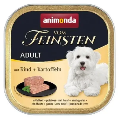 Obrázek produktu pro animonda Vom Feinsten with beef + potatoes, Dospělý jedinec, Hovězí, Brambor, 150 g, Bez sóji