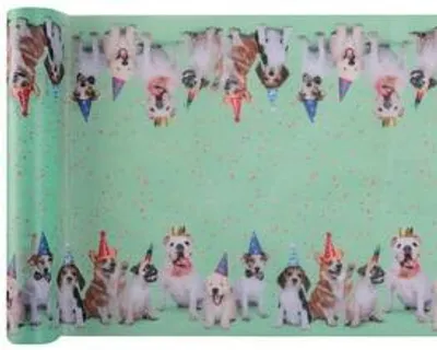 Produktbild von Tischläufer Vlies Party Geburtstag Hund