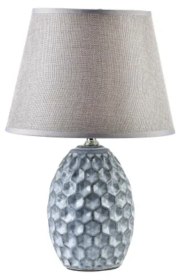 Productafbeelding van Tafel lamp, keramiek, MONDEX, Leti Crater, 11x11x34 cm, blauw, 1 stuk