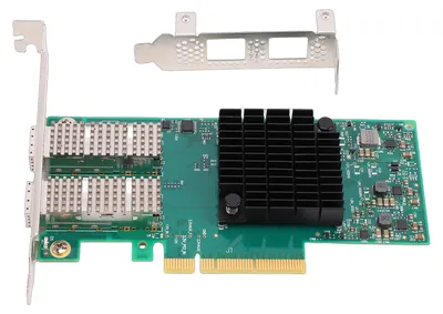 Produktbild von Dual-Port-Server-Netzwerkkartenadapter 10 Gbit/s Hochgeschwindigkeitsübertragung mit geringer Latenz MCX4121A-XCAT