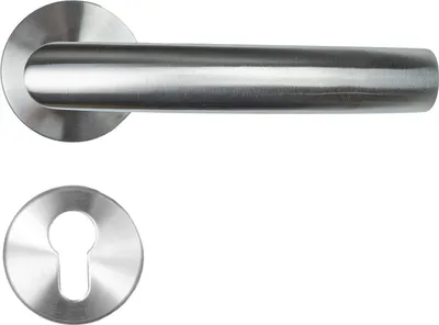 Produktbild von FELGNER Drückergarnitur Torino (Lochung: Profilzylinder, Oberfläche: Edelstahl) Lochung: Profilzylinder Oberfläche: Edelstahl