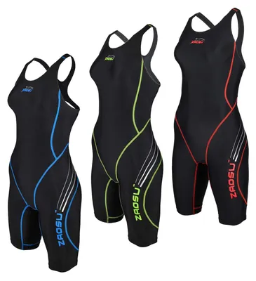 Produktbild von ZAOSU Wettkampf-Schwimmanzug Z-Black - FINA Swimsuit für Mädchen und Damen, Farbe:schwarz, Größe:176 / 36