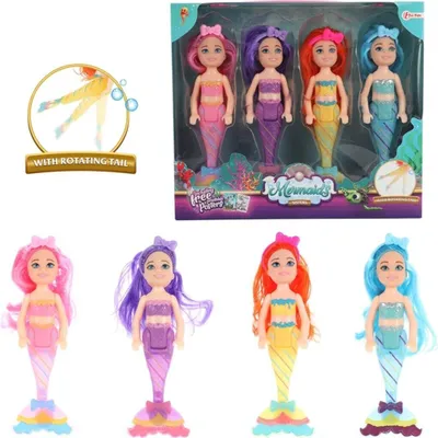 Produktbild von Mermaids Meerjungfrau Puppe Schwestern 4 Stück