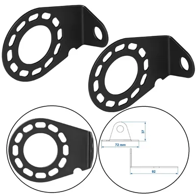 Produktbild von 2x Steckdosenhalter Auto Anhänger 9,2x7,2 für 7 und 13-polige Steckdosen Halter Anhängerkupplung Winkelhalter Halterung