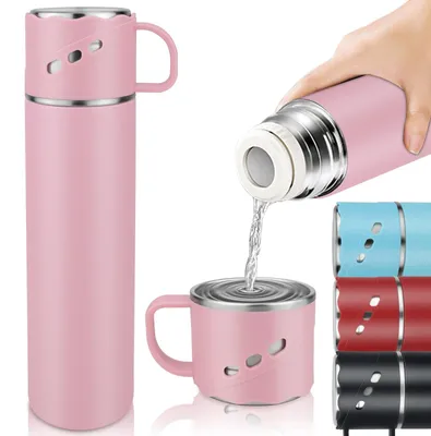 Thermosflasche 550 ml, Edelstahl, Vakuum-Isolierung, BPA-frei