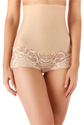 Produktbild von Bellivalini Damen Slip Miederslip figurformend Bauch Weg Effekt Shapewear BLV50-103 (Beige, S )