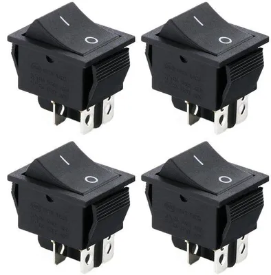 Immagine prodotto di Interruttore a 4 poli, 230 V, 16 A, nero, da incasso