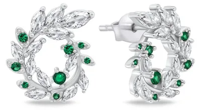 Immagine prodotto di Orecchini in argento con zirconi EA777WG