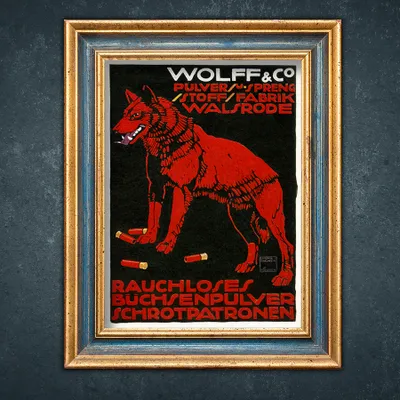 Produktbild von Klassisches Wandposter - Patronen für Wolfswaffen - A2 (42 cm x 59,5 cm)