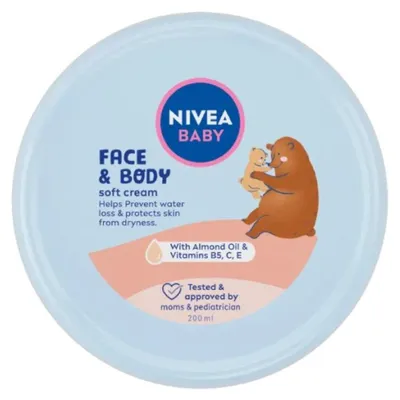 Zdjęcie produktu dla Nivea - Baby Face & Body Soft Cream - Delikatny krem do twarzy i ciała dla niemowląt 200ml