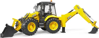 Produktbild von bruder 02454 - JCB 5CX eco Baggerlader - 1:16 Baustelle, Baufahrzeug, Löffelbagger, Heckbagger, Arbeiter, bworld, Baumaschine, Spielzeug